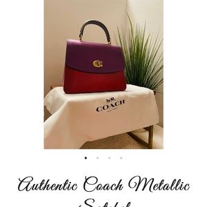 Coach Metallic Satchel